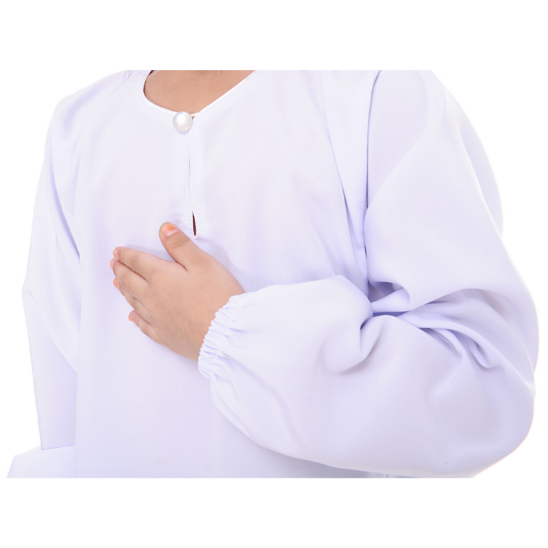 Baju Sekolah Putih Poket Berzip - Image 6