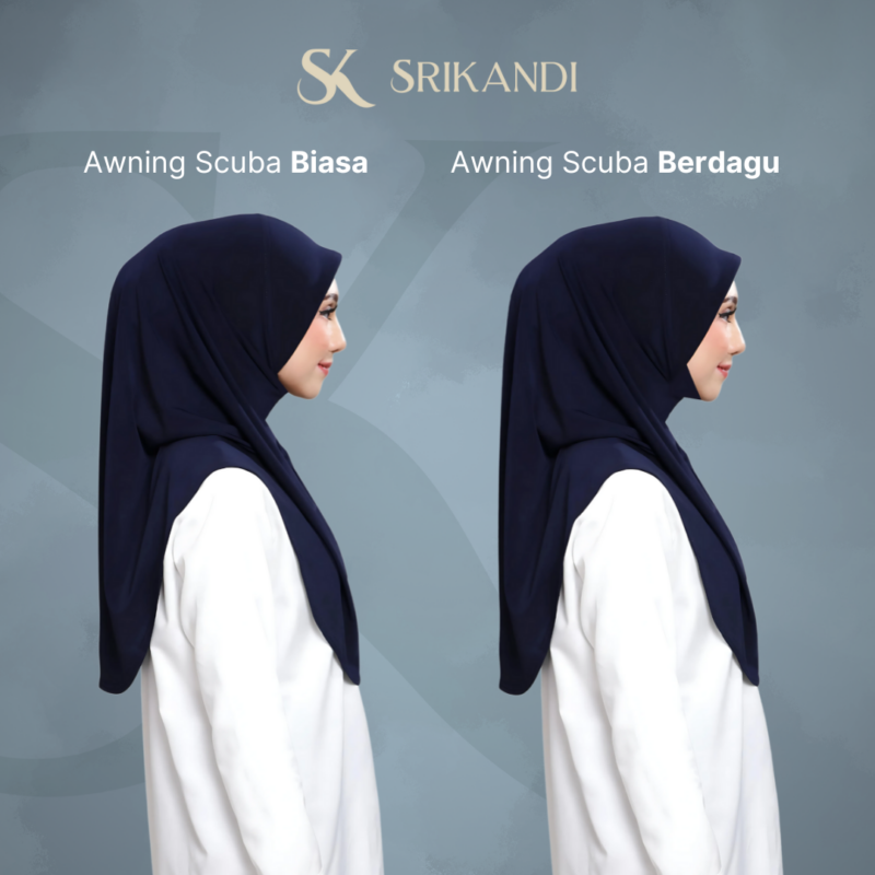 SriKandi Hitam - Tudung Army, Navy, Bomba - Image 4