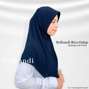 SriKandi Biru Gelap - Tudung Kastam, Air Force - Defect