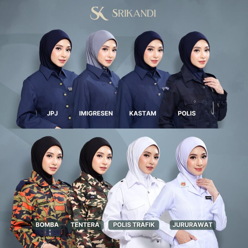 SriKandi Putih  - Tudung Polis Trafik (Borong 10 helai) - Image 6