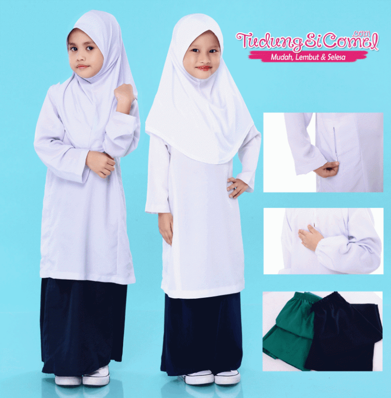 Baju Sekolah Pengawas Berzip Poket - Image 3