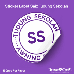 Sticker Saiz Tudung (150pcs)