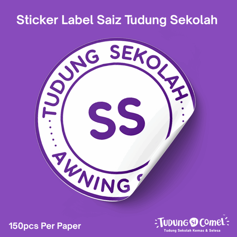 Sticker Saiz Tudung (150pcs)